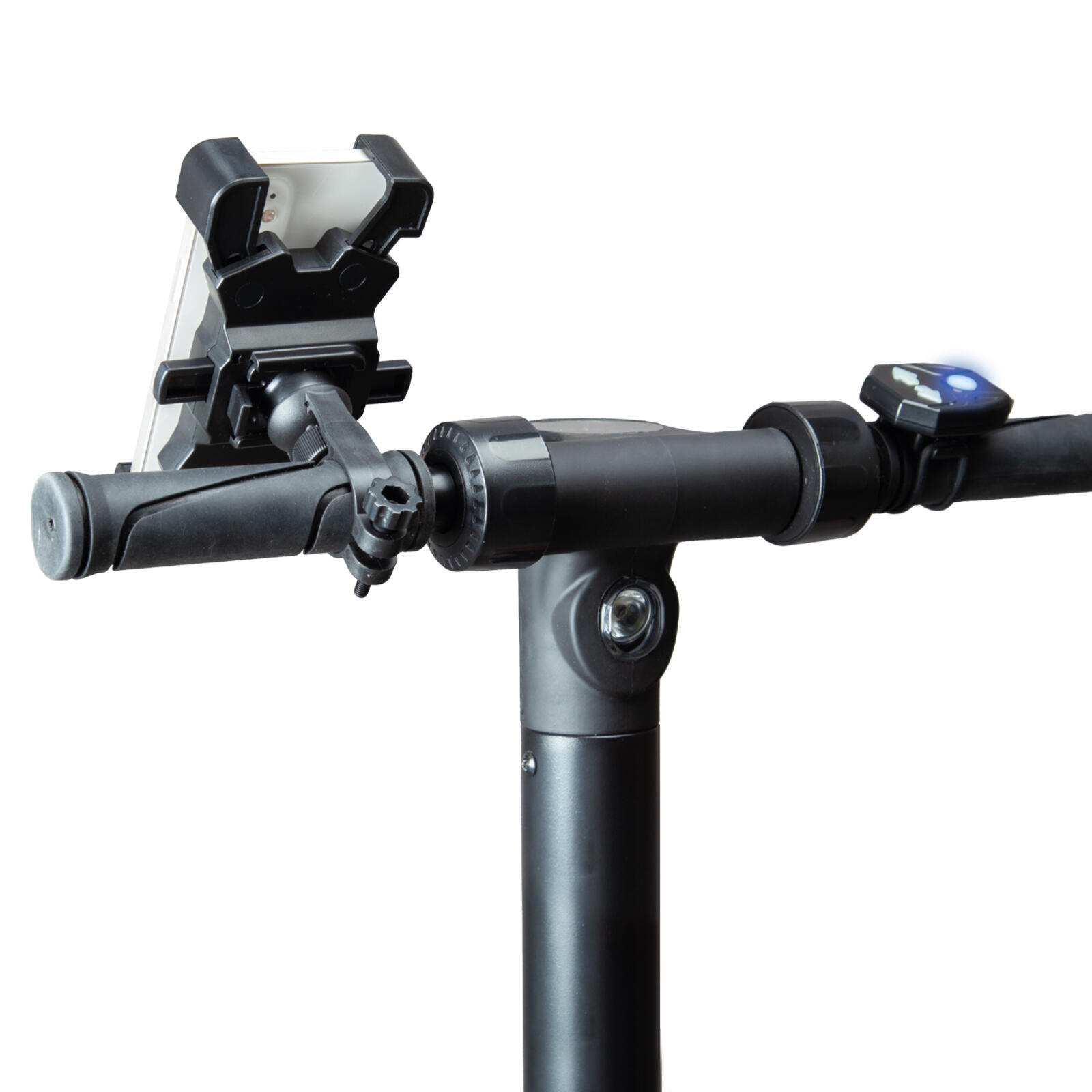 Kit éclairage sans fil et support pour smartphone sur guidon 2/5