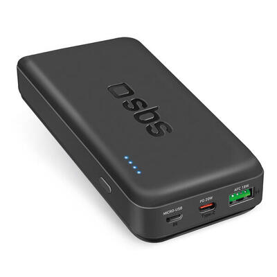 Power Bank con Ricarica Ultra Rapida 20W con Power Delivery - Nero