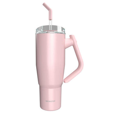 Tazza Tumbler Termica in Acciaio da Viaggio 950 ml con Cannuccia