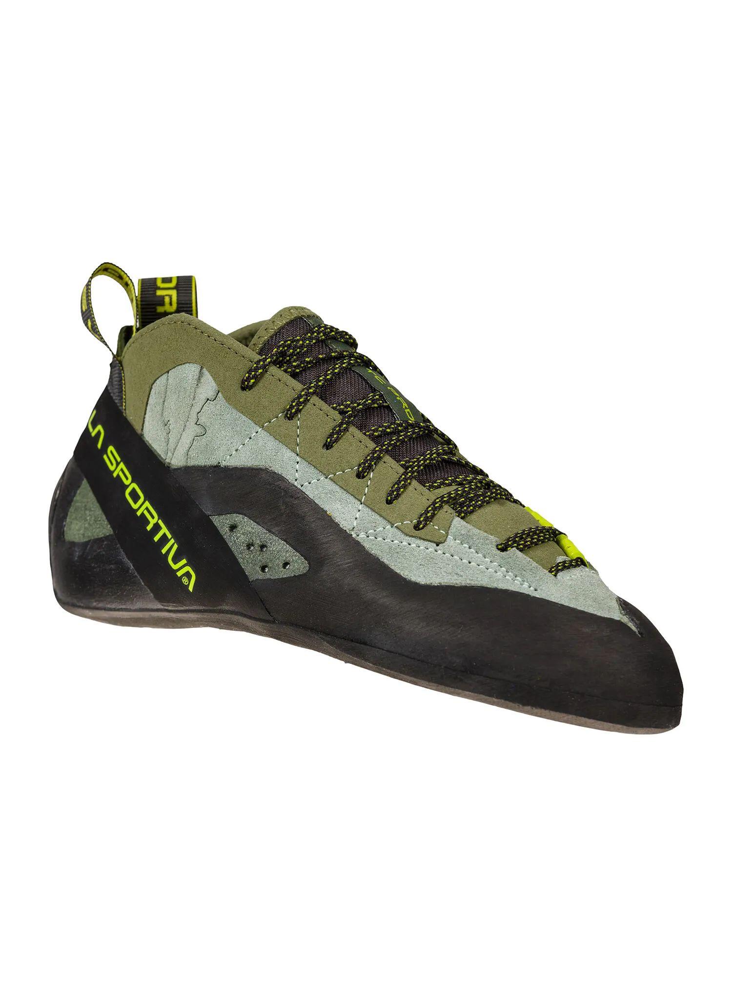 Chausson La Sportiva TC Pro Olive mid cut cuir suédé semelle Vibram XS Edge 4 mm 4/7