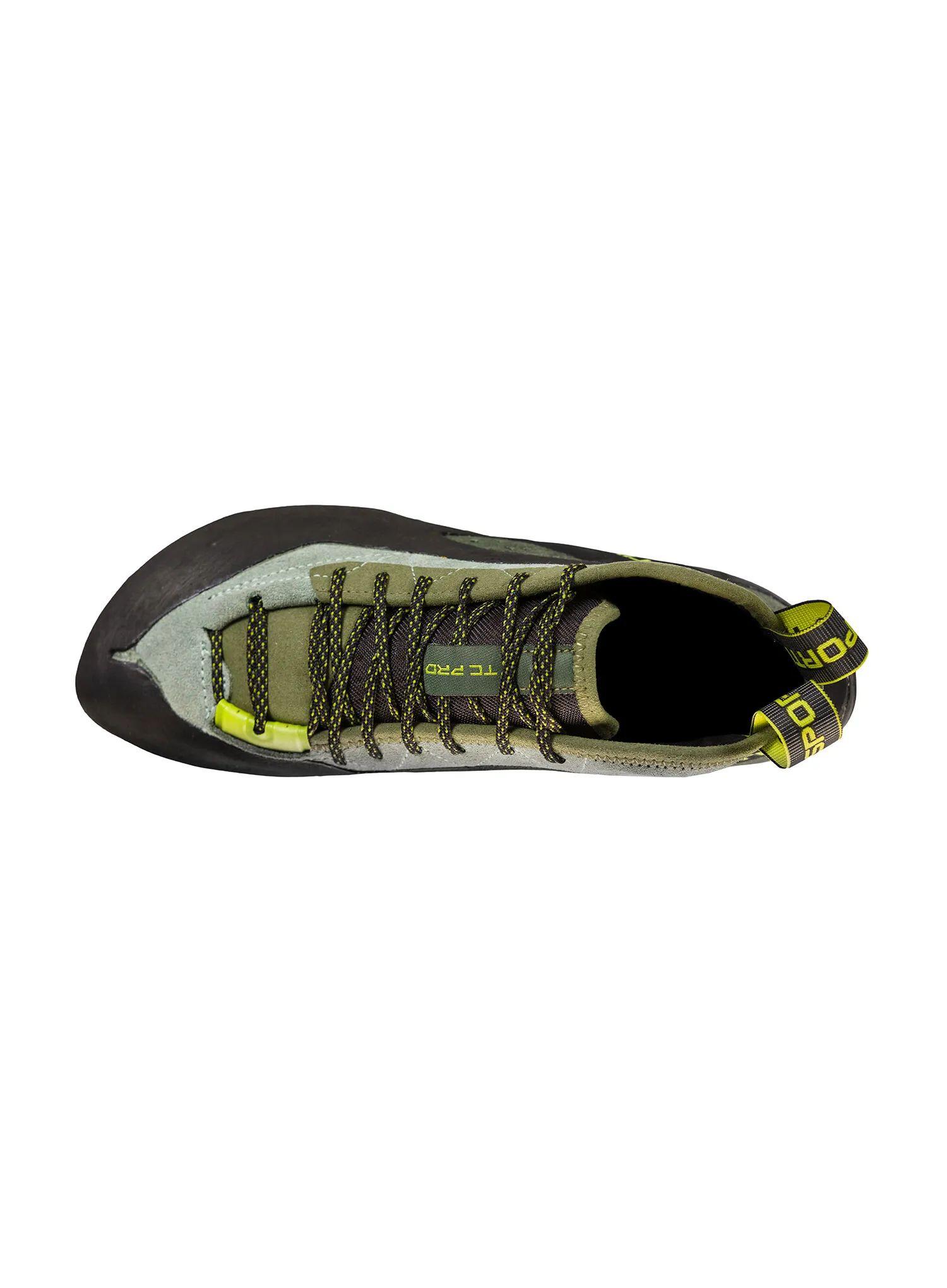Kletterschuh La Sportiva TC Pro Olive Mid-Cut Wildleder Vibram XS Edge P3 4 mm 3/7