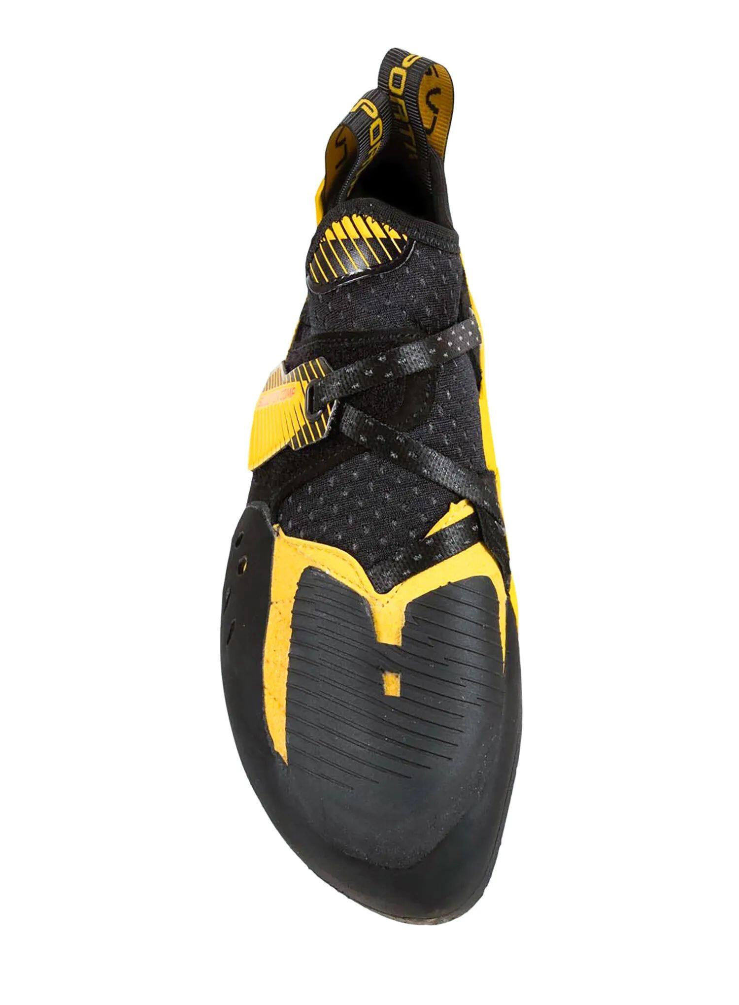 La Sportiva Solution Comp chausson escalade noir/jaune semelle Vibram XS‑Grip2 3/6