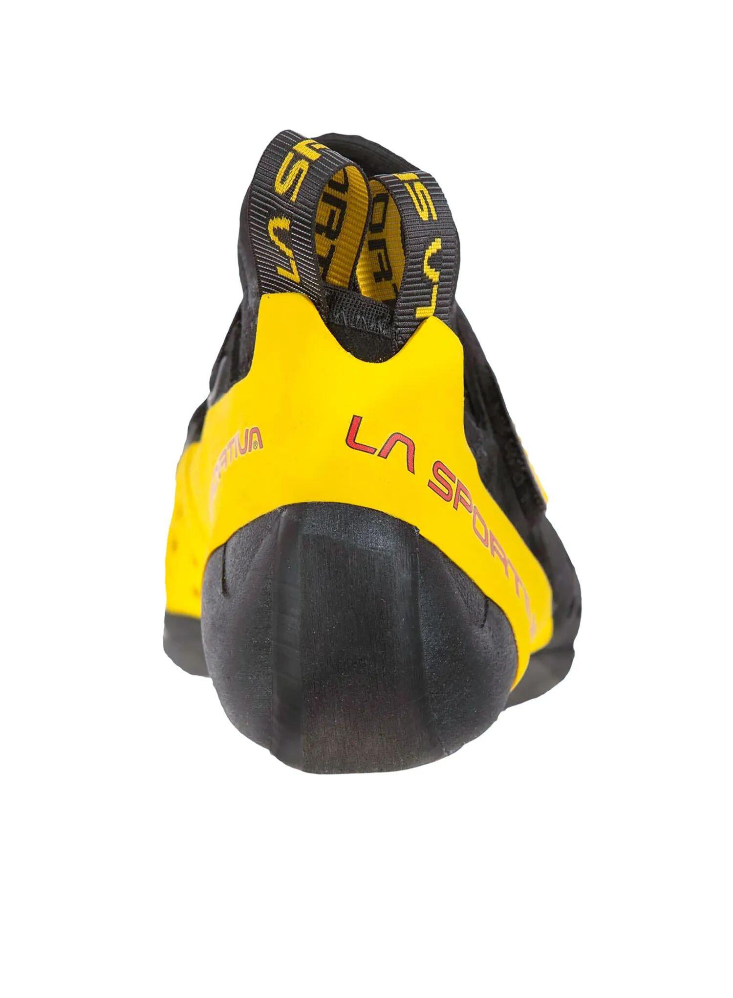 La Sportiva Solution Comp chausson escalade noir/jaune semelle Vibram XS‑Grip2 6/6