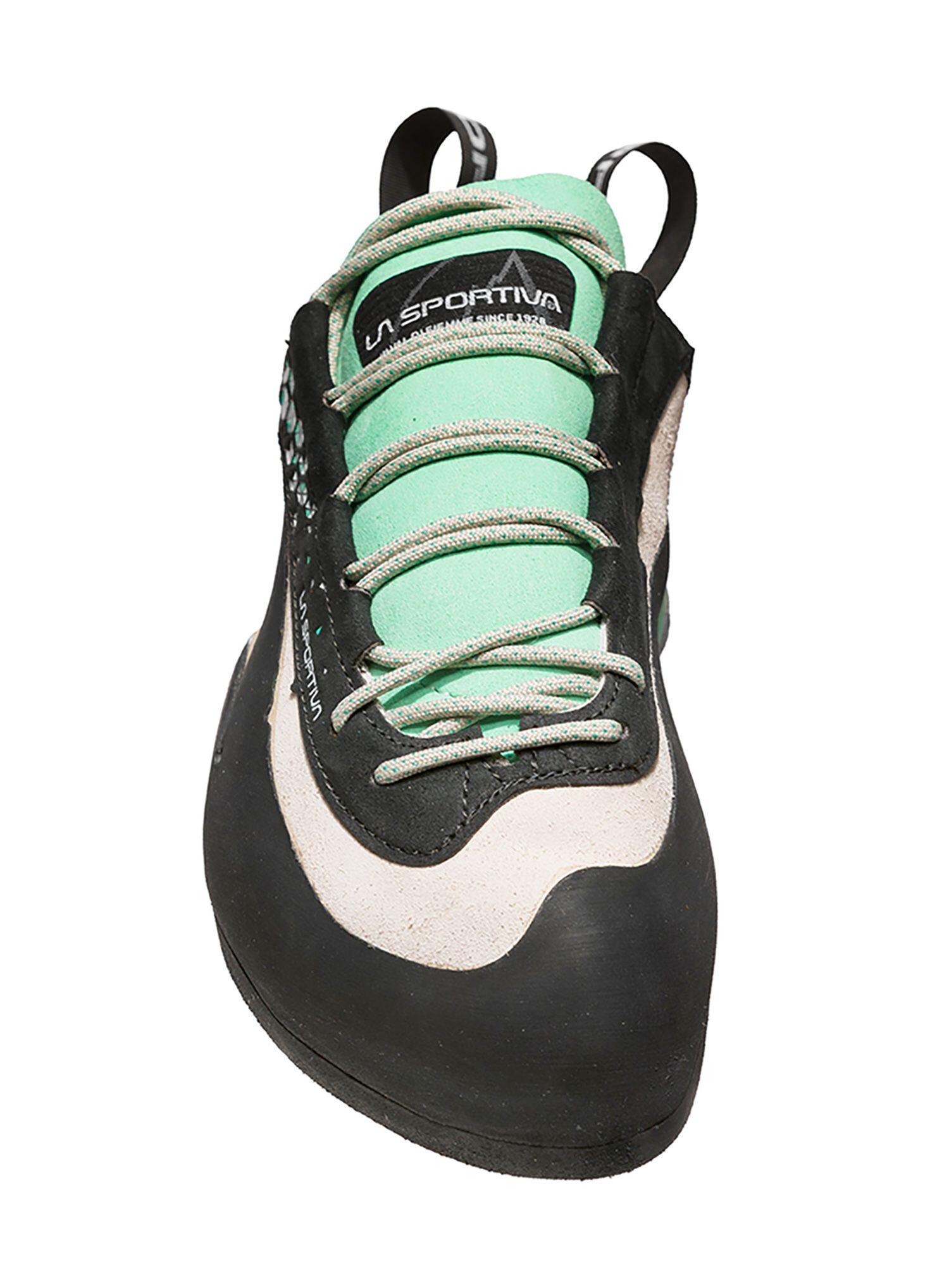 Chaussons d'escalade La Sportiva Miura Femme Velours, Jadegrün, XS Grip2 4 mm 6/7