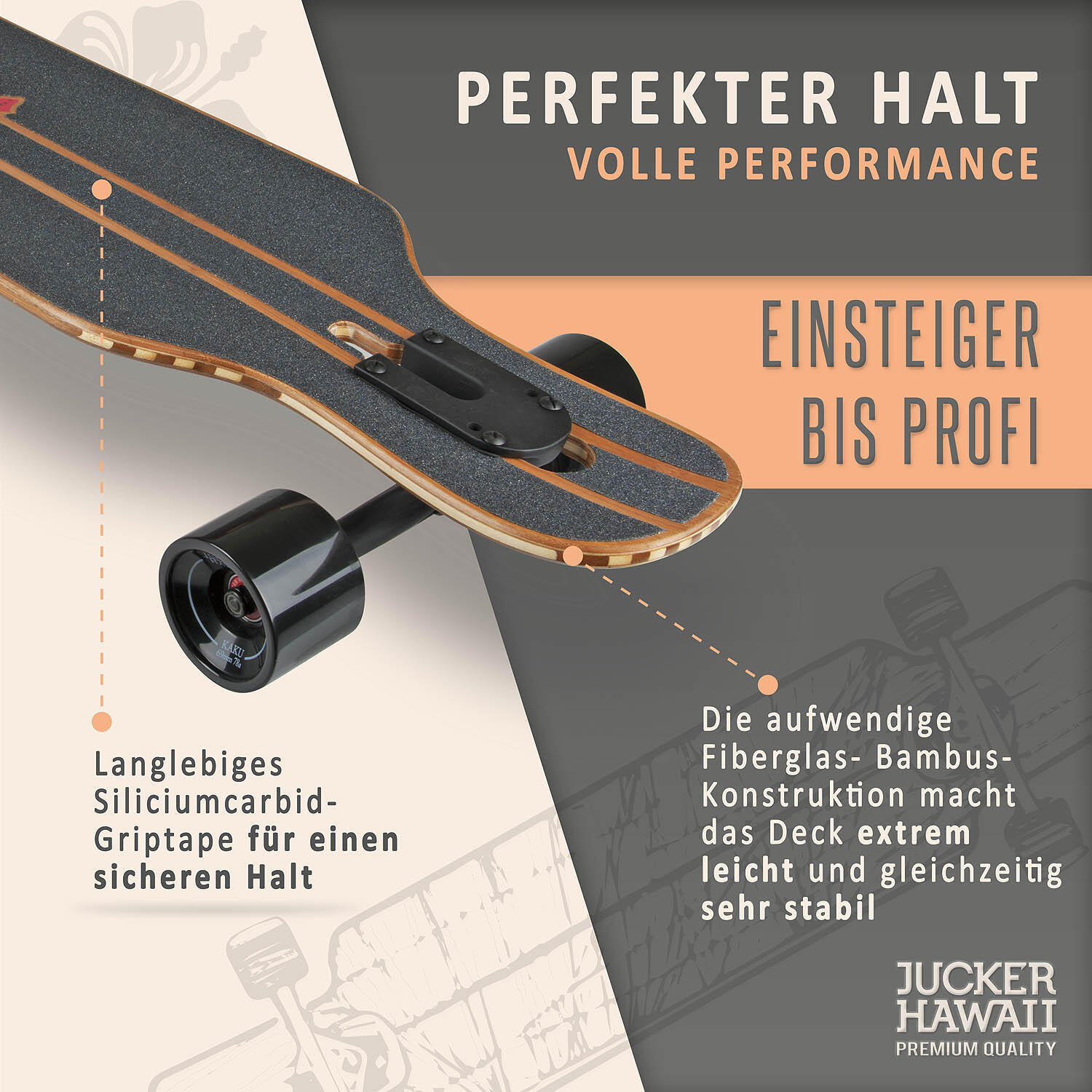 Longboard NEW HOKU in Flexstufe 2 3/7