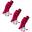 Sosete Fotbal C168 Roz Fluorescent 3 Pairs
