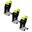 Ciorapi Fotbal Barbati C164 Negru 3 Pairs