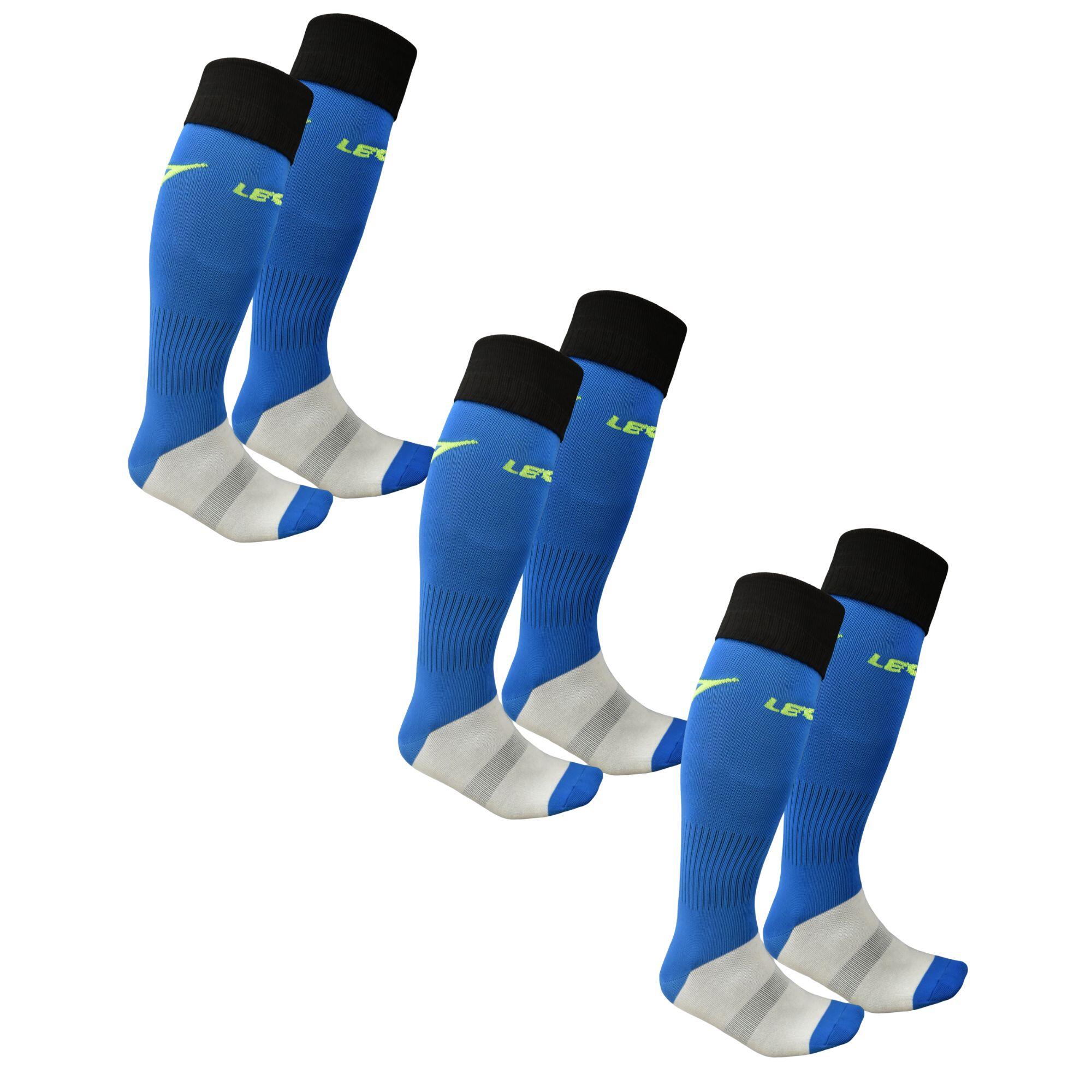 LEGEA Calze da calcio C164 azzurro 3 paia