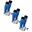 Calze fotbal C164 albastru 3 perechi