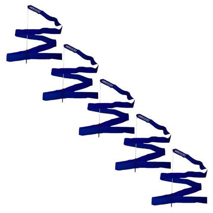 Bänder rhythmische gymnastik blau 5 stück 6 m