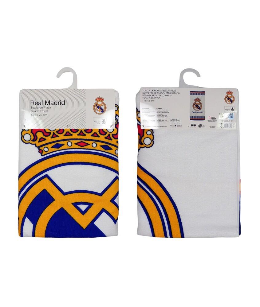 Toalha de Praia Branca Oficial do Real Madrid 3/5