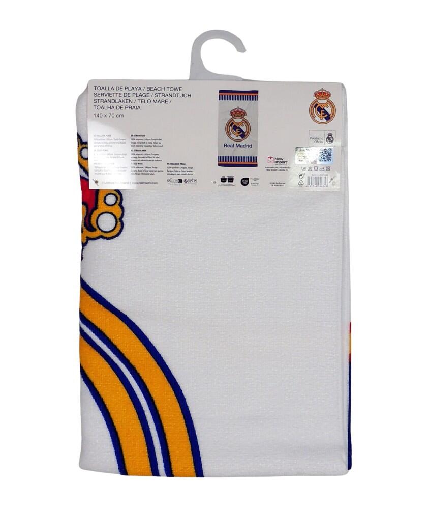 Toalha de Praia Branca Oficial do Real Madrid 5/5