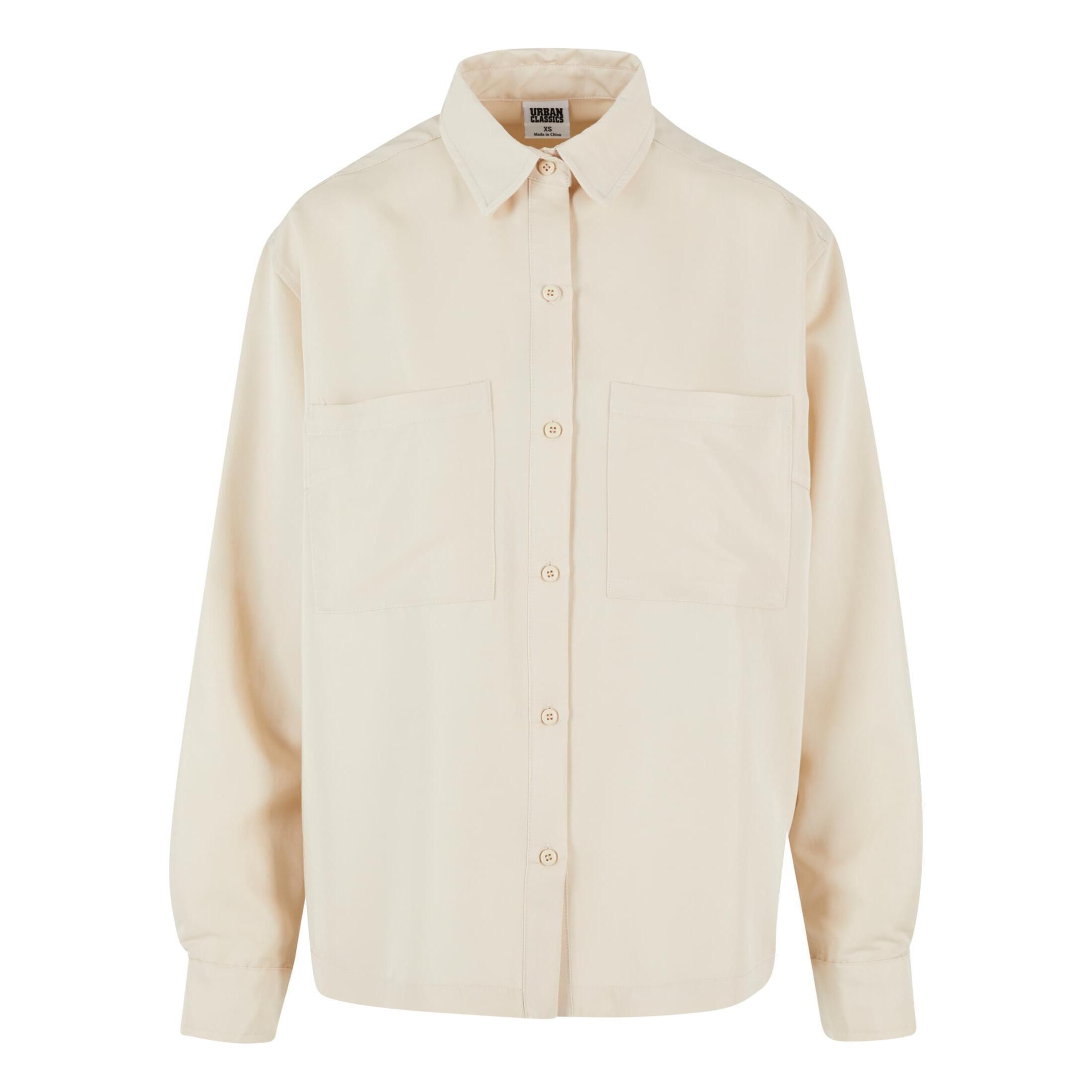 Urban Classics - Chemise Twill Oversized Femme Urban Classics - Chemise Manches Longues - Blanc - 36 Xs - Decathlon