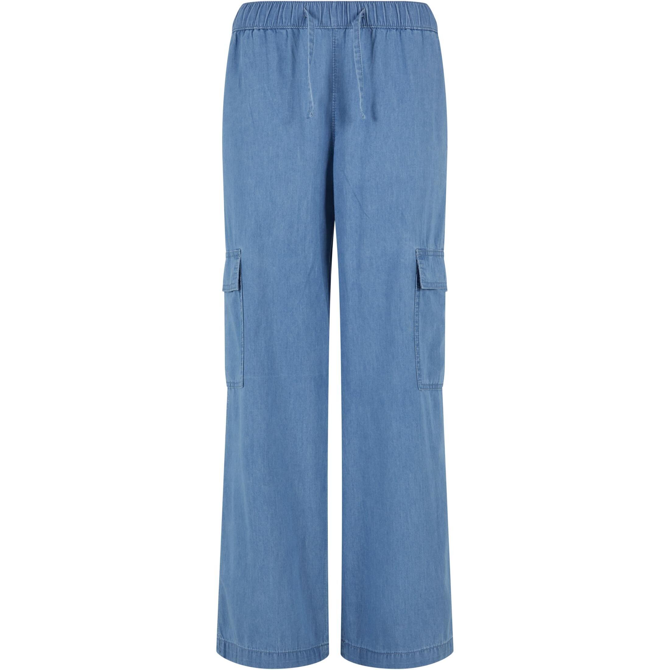 Urban Classics - Pantalon Cargo En Jean Femme Urban Classics - Pantalon De Chasse - Bleu - Decathlon