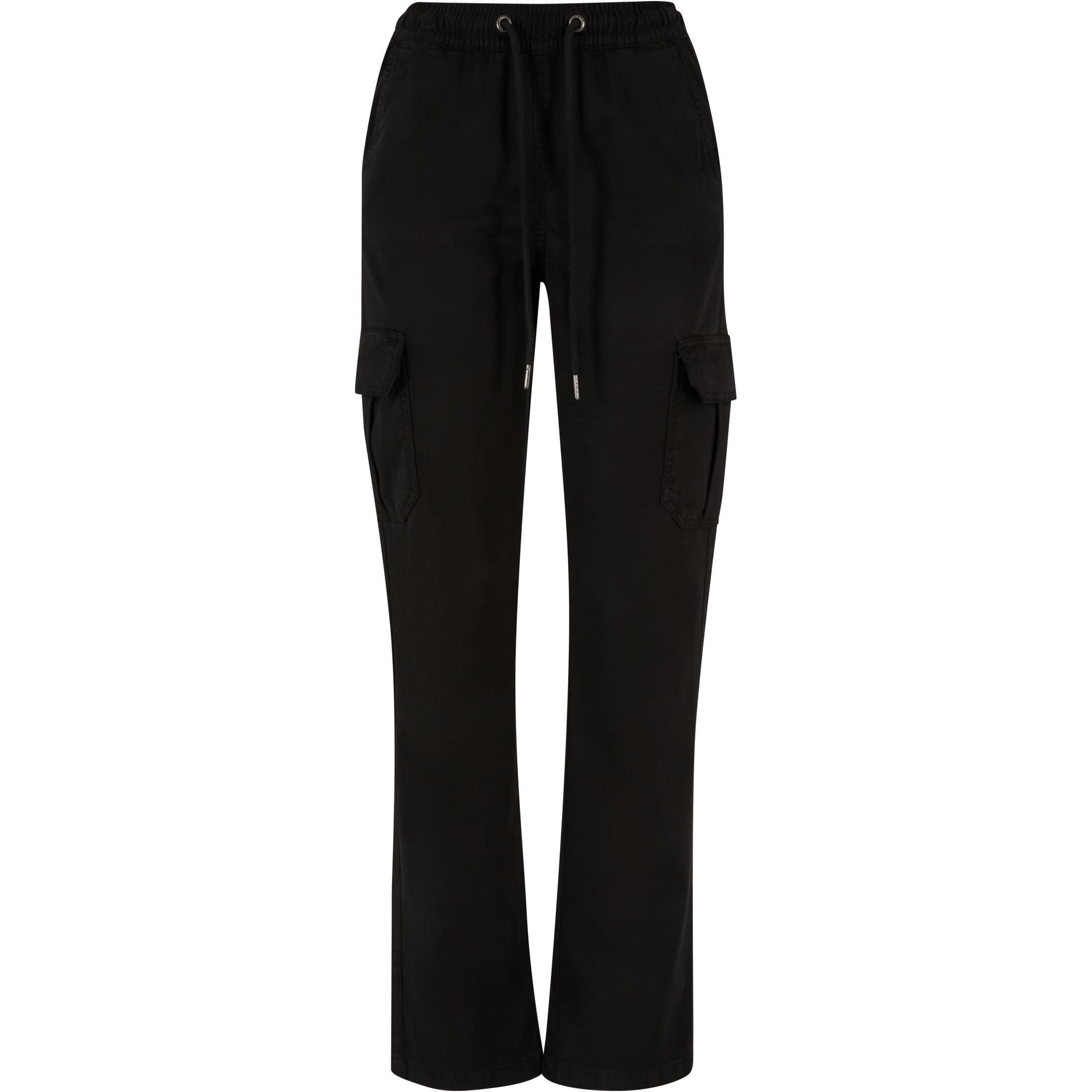 Urban Classics - Pantalon Cargo Taille Haute Femme Urban Classics Twill - Pantalon De Chasse - Noir - 58 4xl - Decathlon