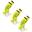 Ciorapi Fotbal C168 galben fluorescent 3 perechi