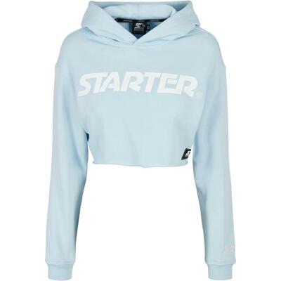 Kort sweatshirt met kap voor dames urban classics starter