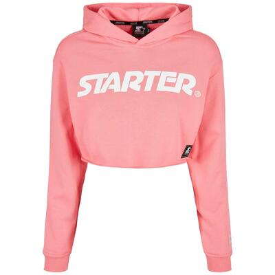 Kort sweatshirt met kap voor dames urban classics starter