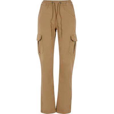 Cargo broek met hoge taille voor dames urban classics twill
