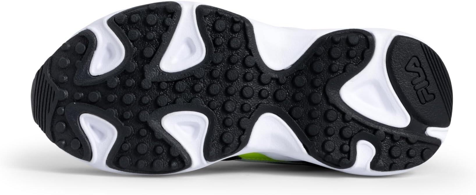Scarpe bambino fila ray tracer - bianco/nero/giallo fluo 3/6
