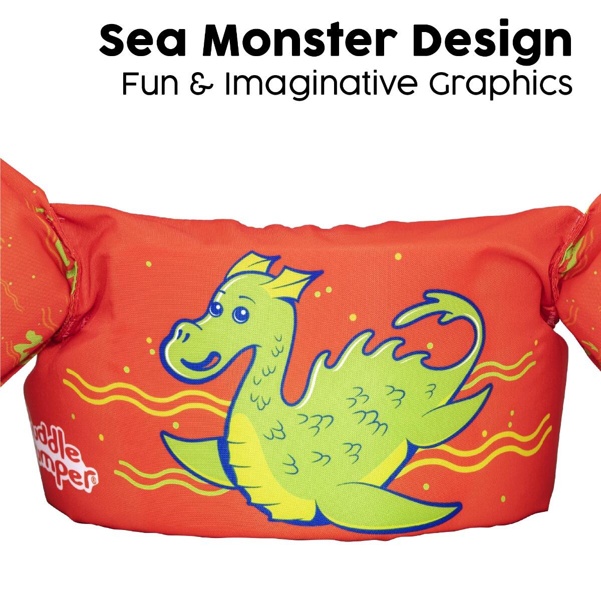 Bestway Puddle Jumper Sea Monster | Orange | 15-30kg 5/6