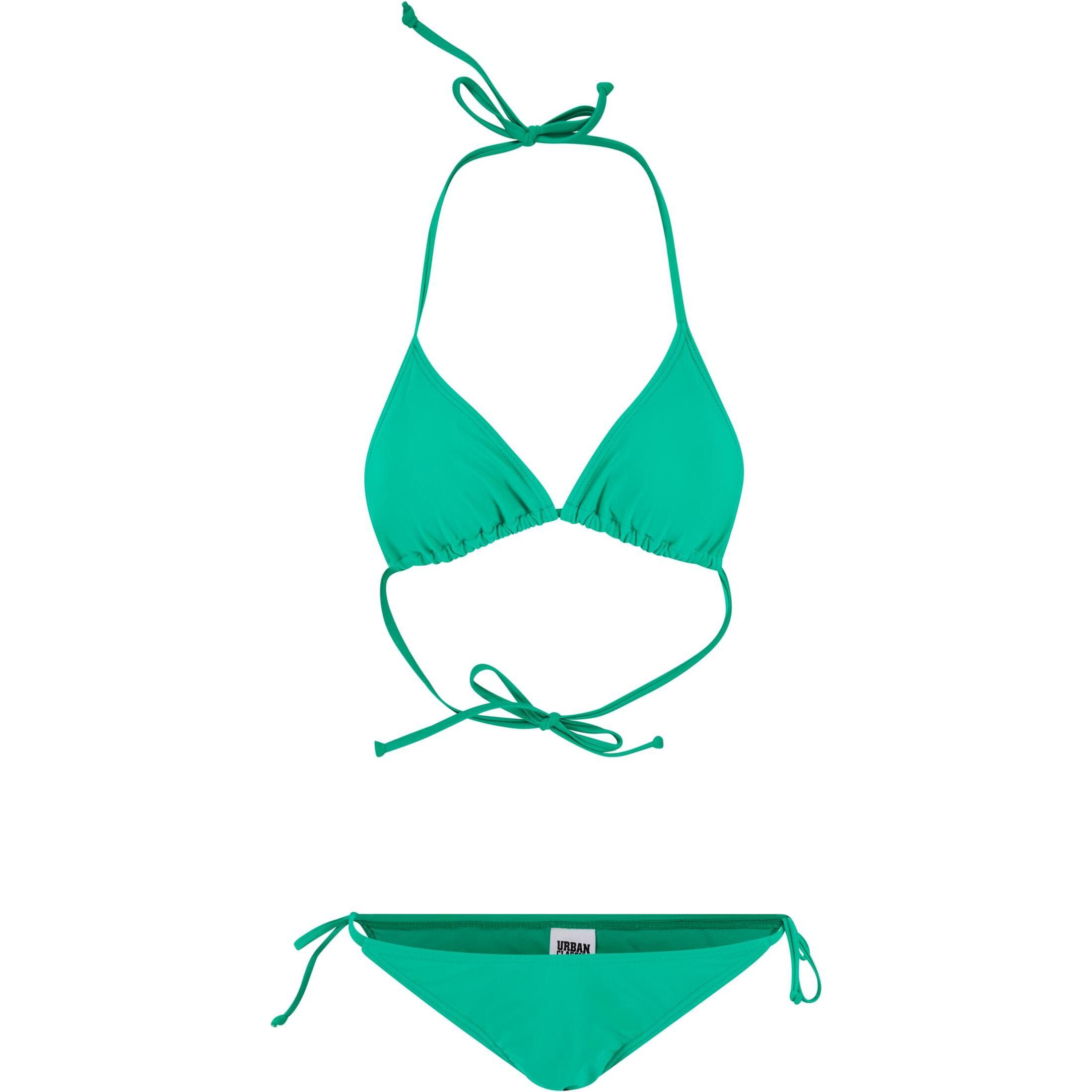 Urban Classics - Maillot De Bain 2 Pièces Triangle Recyclé Femme Urban Classics - Maillot De Bain 2 Pièces - Vert - 42 M/l - Decathlon