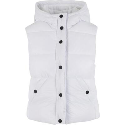 Gilet con cappuccio riciclato da donna Urban Classics Sherpa