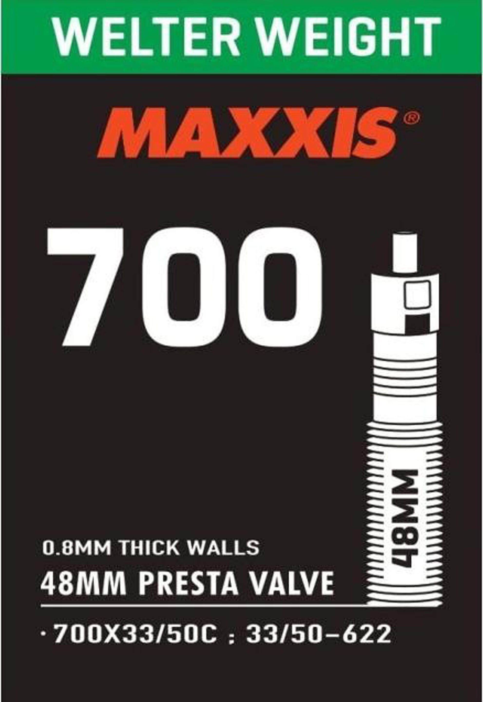Maxxis Welter Peso 700 mm Camera d'aria Presta 48mm 3/4