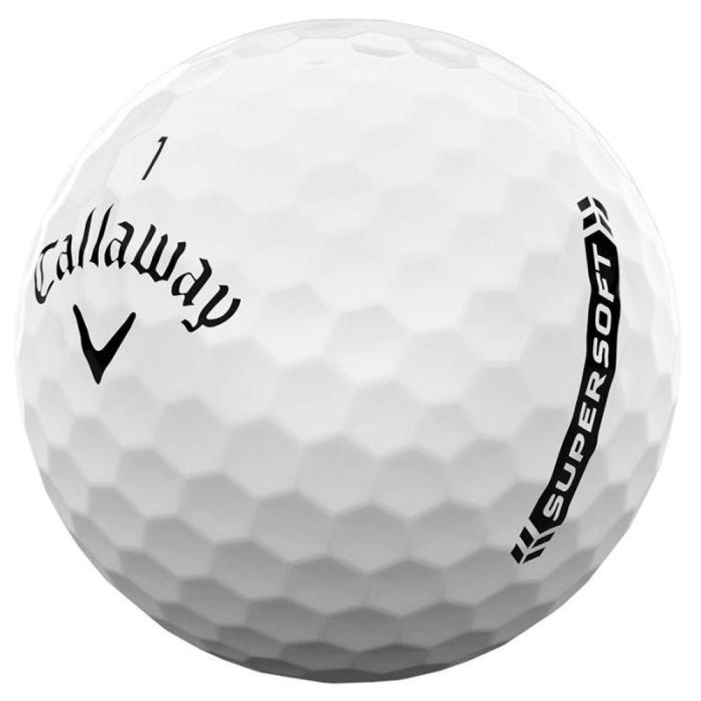 Confezione da 12 palline da golf Callaway Supersoft Bianco Nuovo 3/4