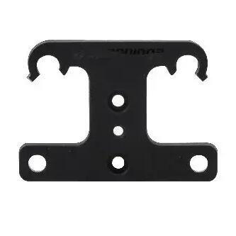 Spanninga under-saddle rear light bracket, aluminium, black.