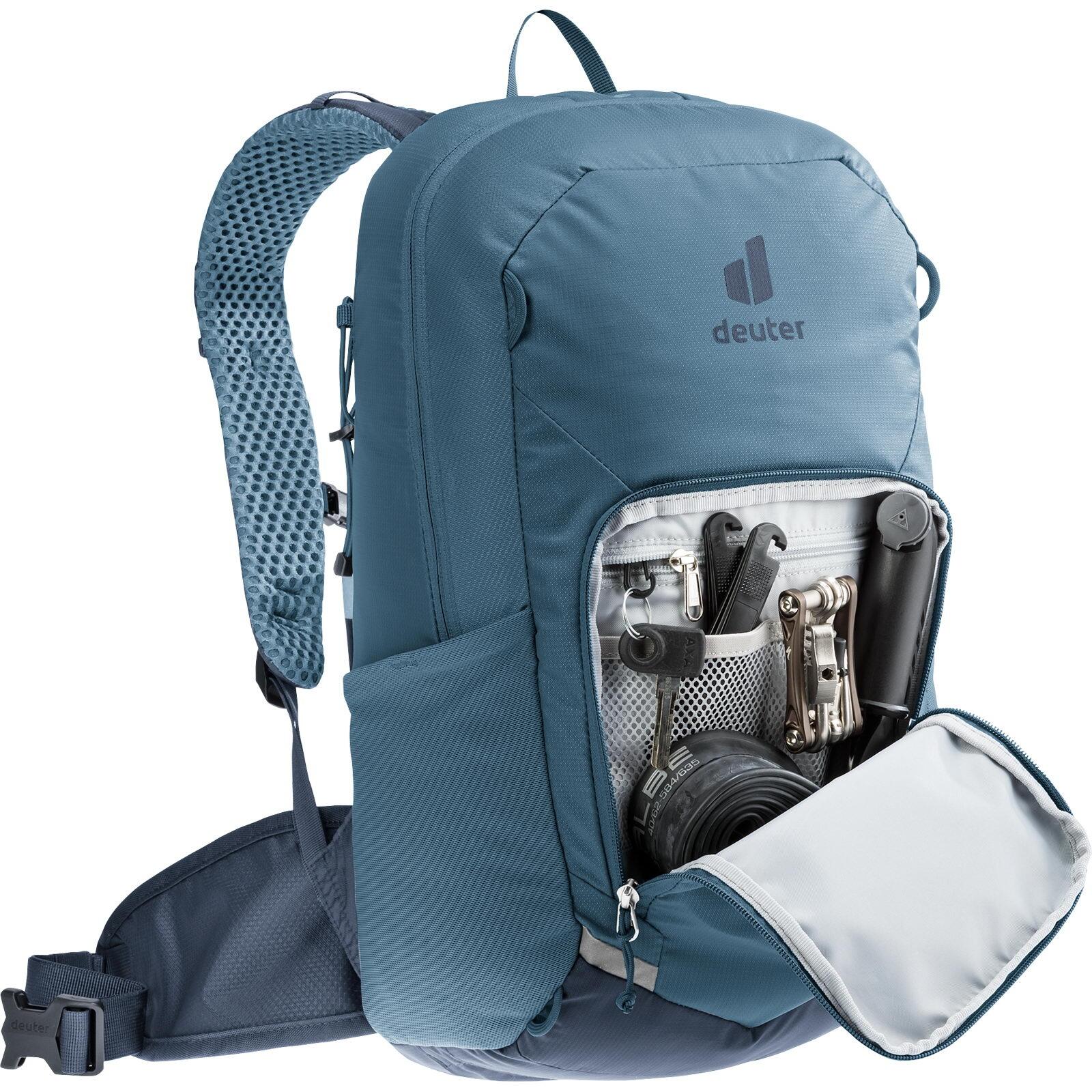 Sac à dos vélo Deuter Bike I 16 L, Atlantic-Ink, Airstripes 210D PA recyclé 7/7