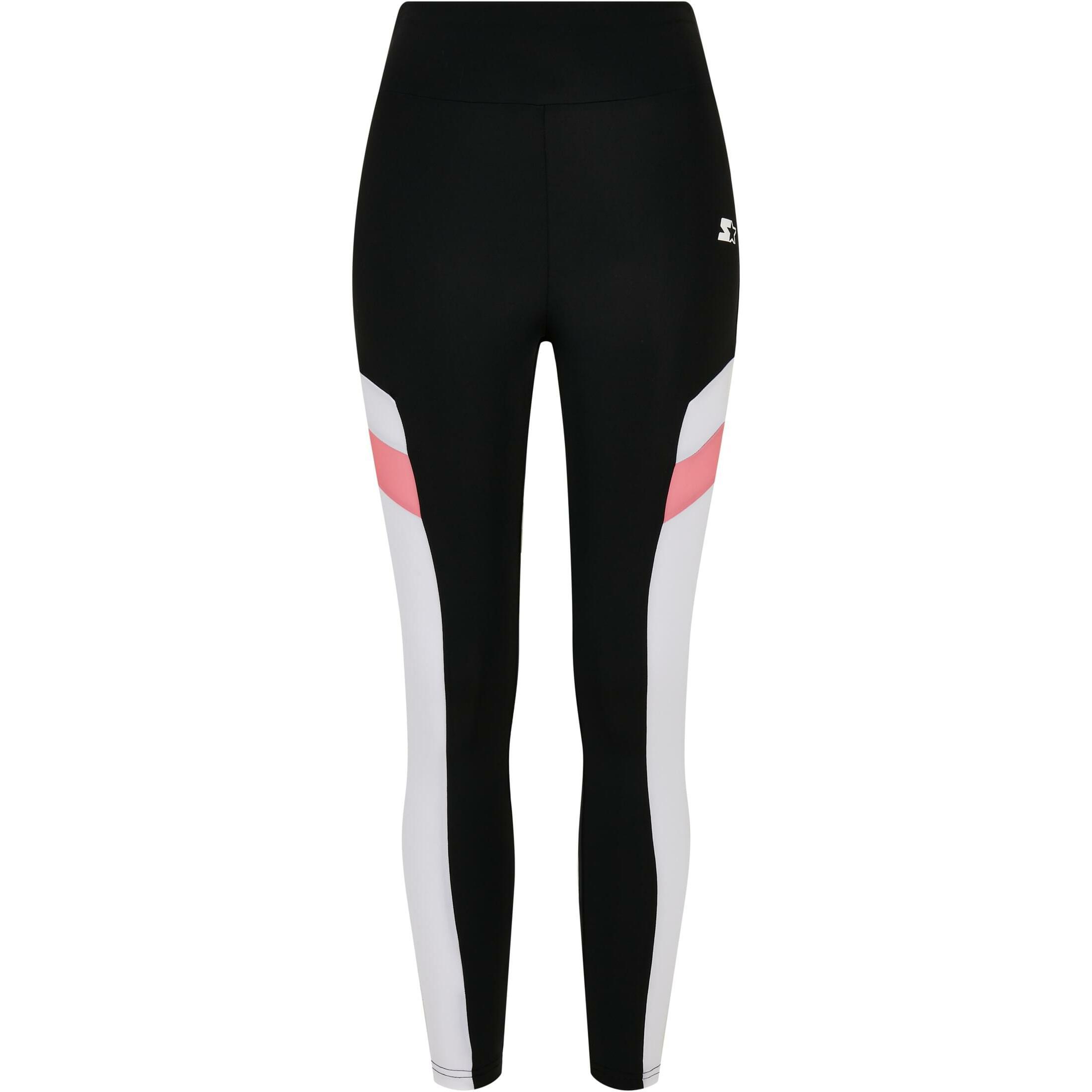 Starter - Legging De Sport Taille Haute Femme Urban Classics Starter - Legging - Blanc|noir - 48 Xl - Decathlon