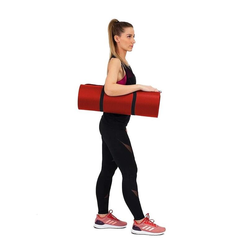 Saltea Fitness/Yoga/Pilates TECHFIT NBR 10 mm, Rosie, 183x61 cm