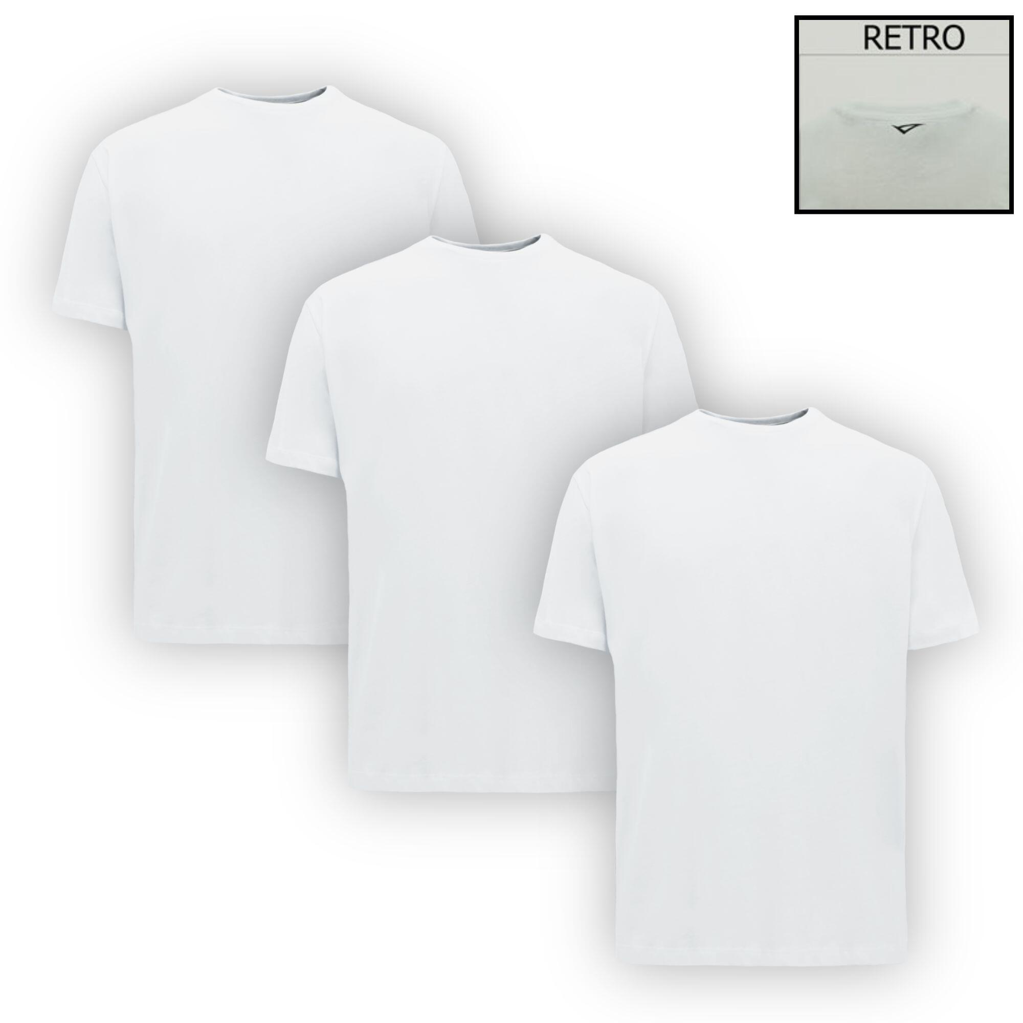 LEGEA t-shirt tre basic in cotone bianca adulto pack 3