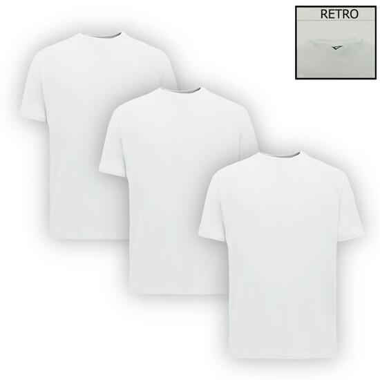 T-shirt bianche in cotone TRE BASIC pack da 3
