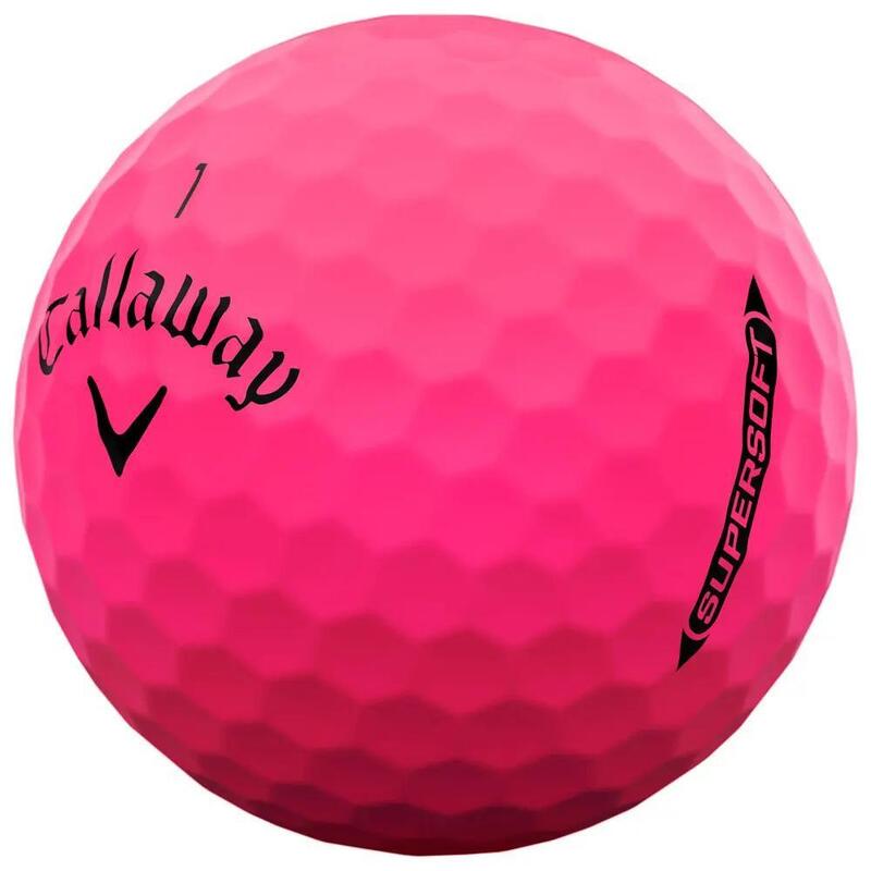 Boite de 12 Balles de Golf Callaway Supersoft Rose New