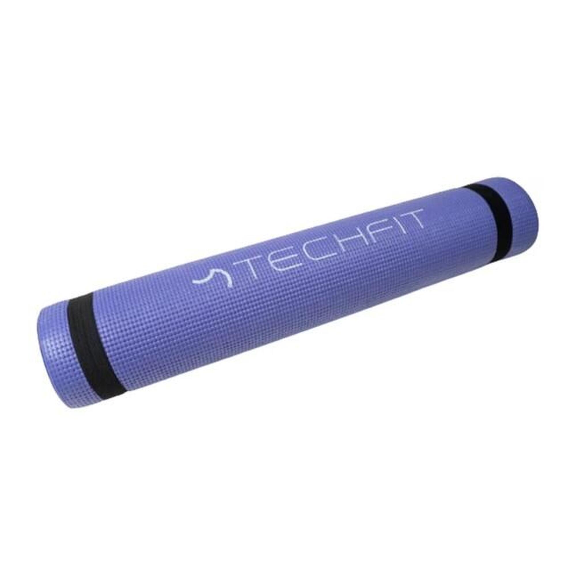 Saltea Yoga TECHFIT Purple Print, 173 x 61 cm, Amortizare optima pentru articula