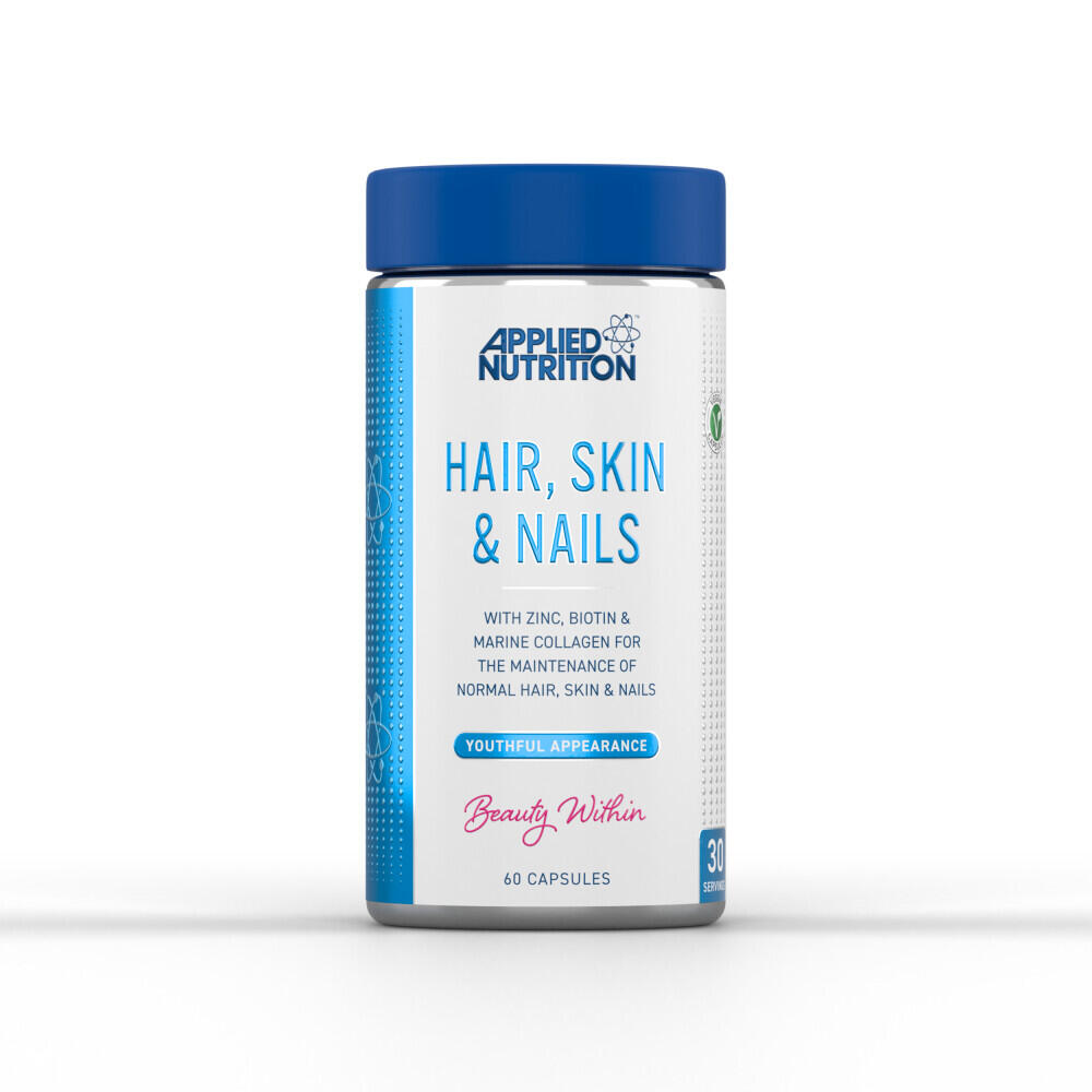 Applied Nutrition - Formule De Collagène - Hair, Skin & Nails - 60 Gélules - Collagène - Decathlon