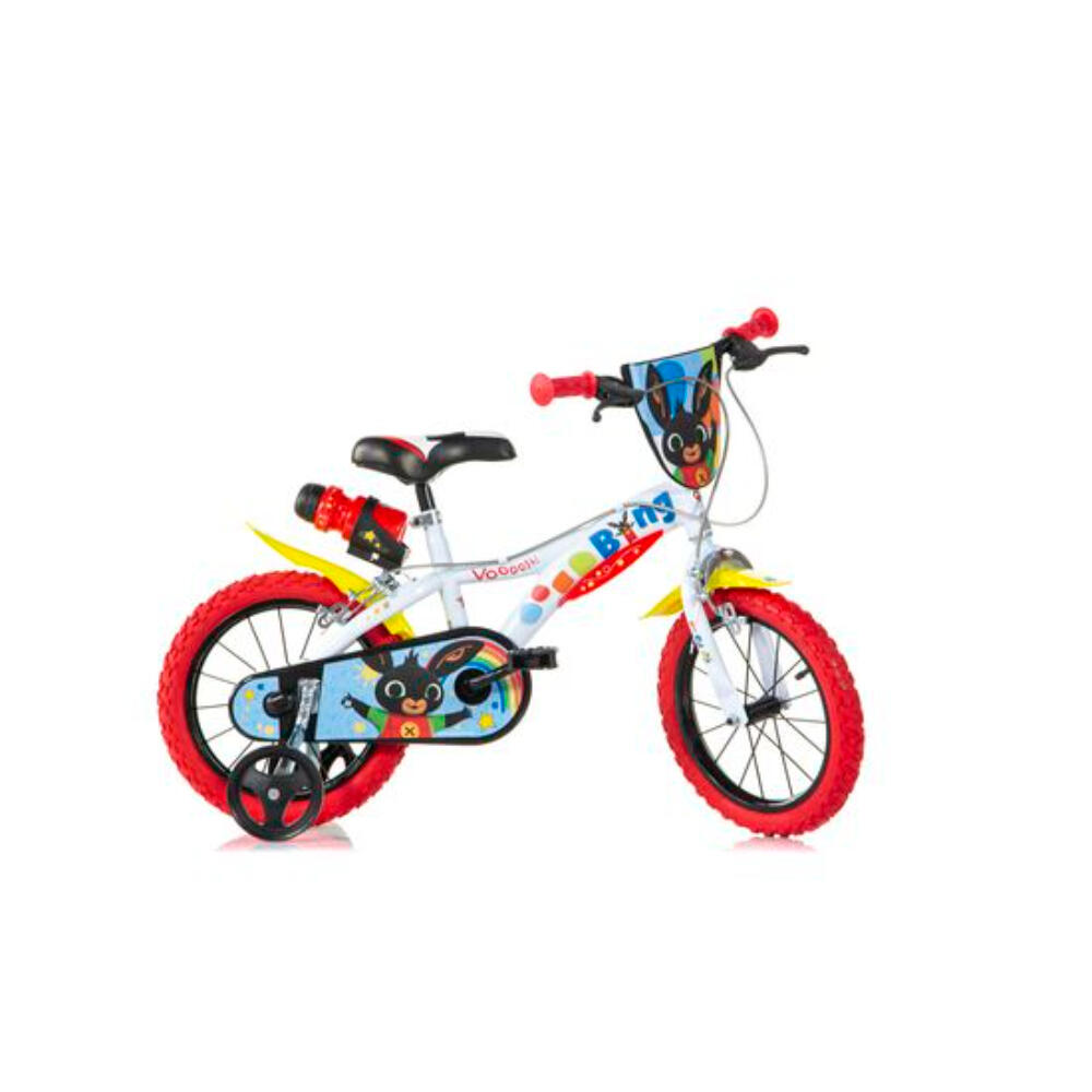 Dino Bing 14in Kids Bike - White