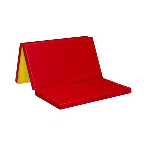 Matelas de gymnastique 150х100х5 cm trois pièces rouge-jaune