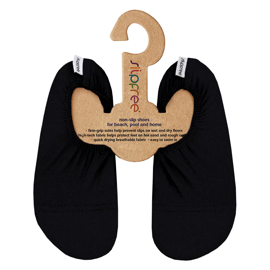 SLIPFREE Kids Black Non-Slip Lightweight Swim Shoes