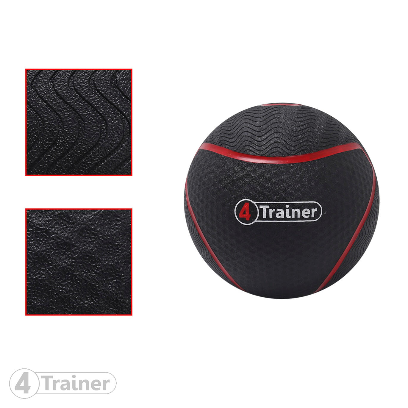 Medecine Ball 3KG - BL4CK - 4TRAINER 4/5