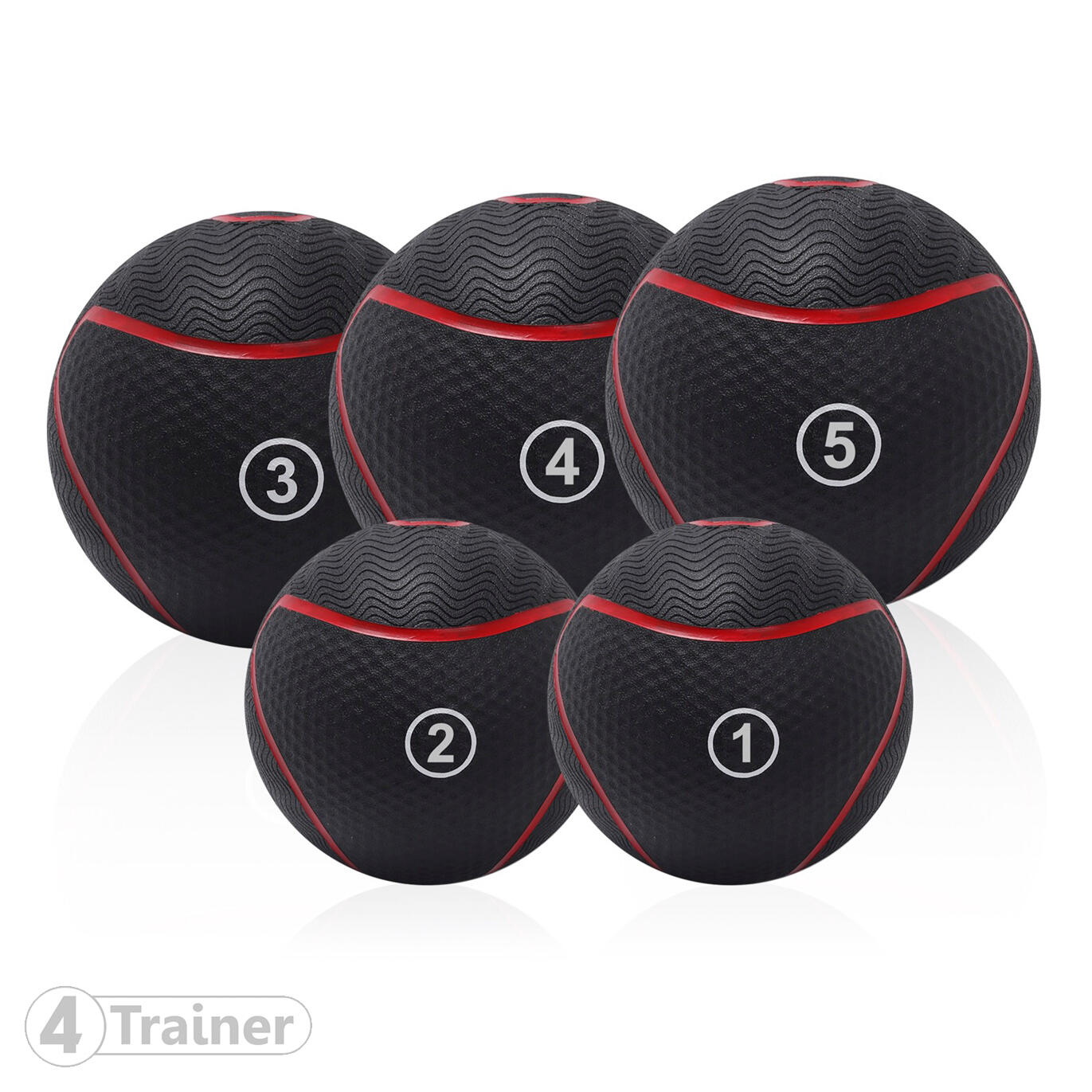 Medecine Ball 2KG - BL4CK - 4TRAINER 4/5