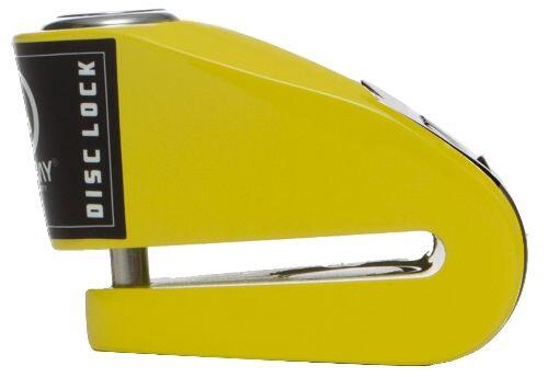 ANTIVOL BLOC DISQUE ALARME B-LOCK-06 JAUNE NOIR AUVRAY 3/6
