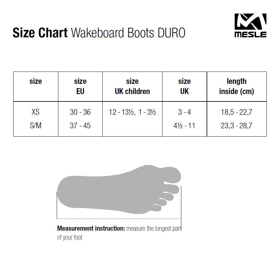 Wakeboard Bindung Duro Open-Toe Schnürung Kinder schwarz 6/7