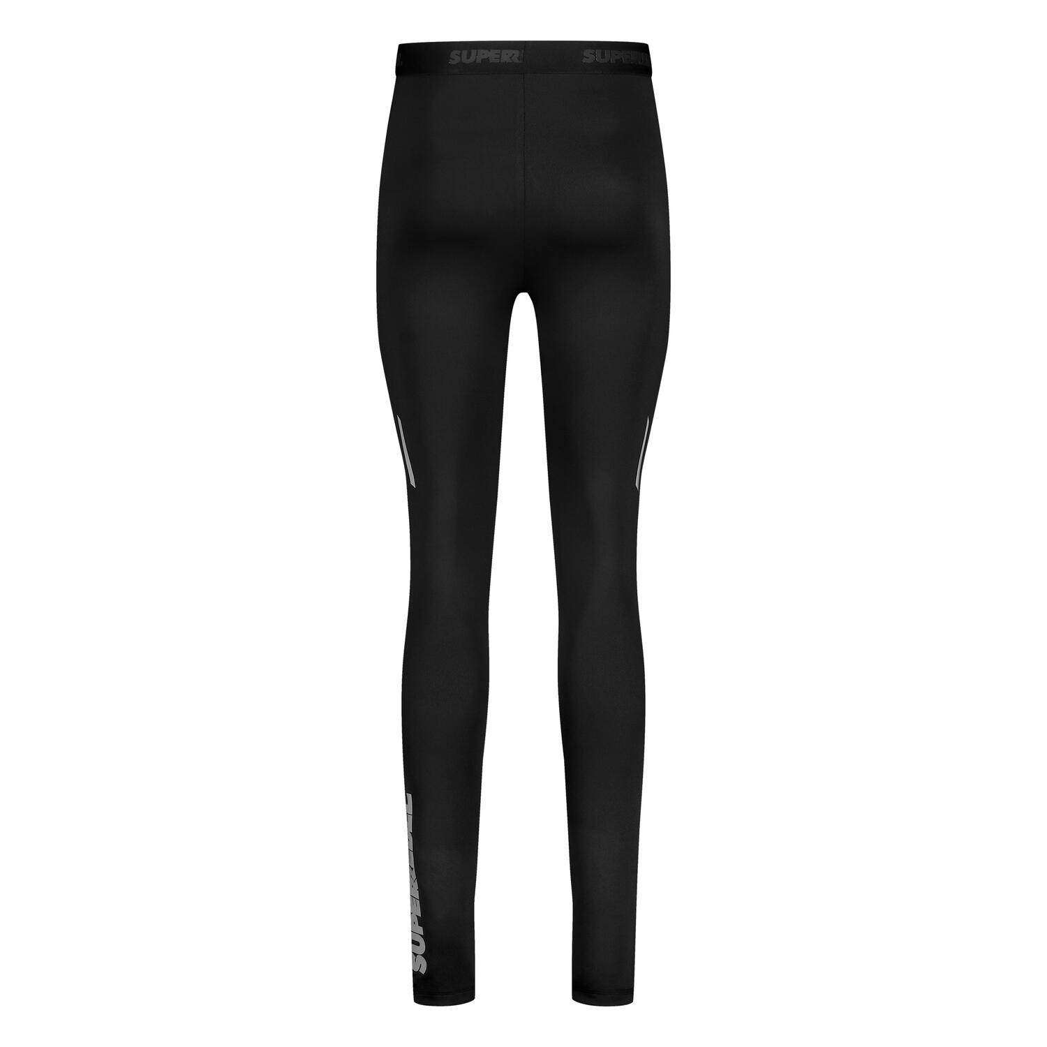 TOM_ – Leggings tecnici uomo – Nero – Elasticizzati – Traspiranti – Fit aderente 2/3