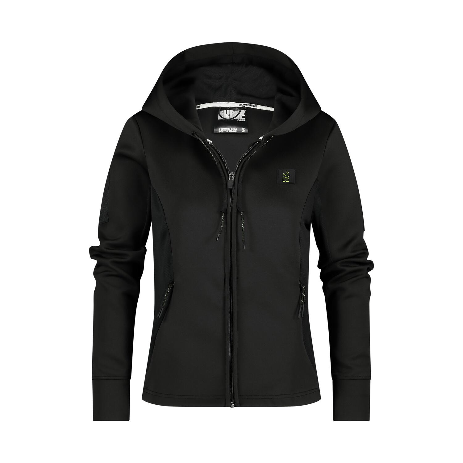 Superrebel Gear - Veste Polaire Femme À Capuche – Respirante & Douce Pour L’hiver – Noir – Olivia_ - Pull - Noir - S - Decathlon