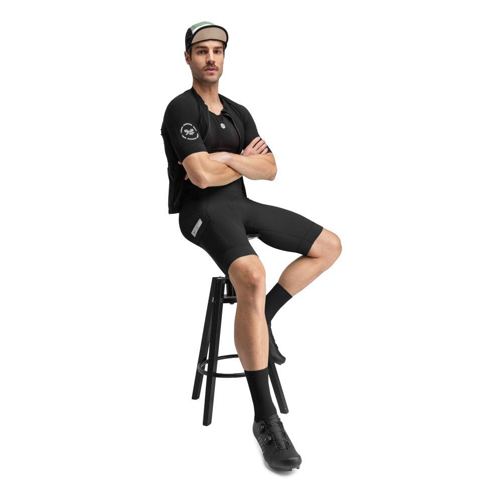 Salopette da ciclismo gravel a gamba corta da uomo Berg Nero 3/7