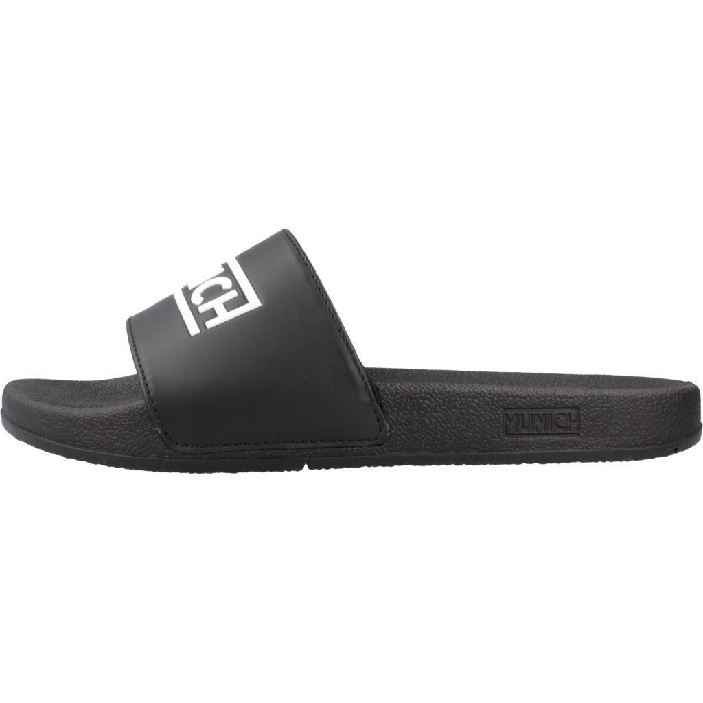 Claquettes Munich Modèle Flat Slider D Logo Bla Couleur Noir 2/5