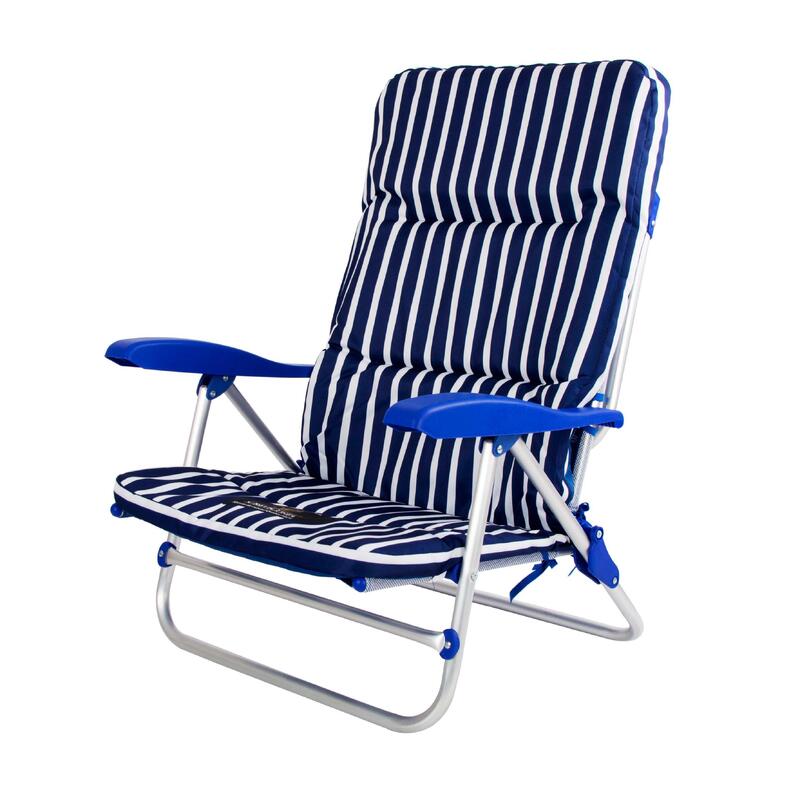 Silla de Playa Acolchada 55x63x24/86 cm CLIMA 2108 - CREVICOSTA. Marinera